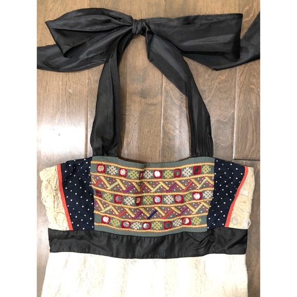 Anthropologie Zehavale White Lace Halter Dress 2 - Picture 7 of 13